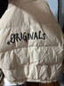 杰克·瓊斯（JACK&JONES）男裝衣服秋季寬松字母印花潮流百搭舒適棉服男立領(lǐng)短款棉衣外套厚 米白色A03 米白色A03 XL 185 曬單實(shí)拍圖