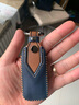 2021東南三菱歐藍德鑰匙套真皮專(zhuān)用帕杰羅勁暢勁炫asx奕歌翼神菱悅汽車(chē)牛皮鑰匙包扣男女創(chuàng  )意個(gè)性氣質(zhì) A款【智能三鍵】瘋馬皮藍色 曬單實(shí)拍圖