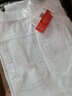 啄木鳥(niǎo)（TUCANO）中年九分褲女夏季薄款棉彈力中年高腰寬松女褲純色休閑褲 白色 2XL 110-125斤 曬單實(shí)拍圖