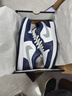 耐克（NIKE） 男鞋Air Jordan AJ1白藍色復古籃球鞋低幫板鞋時(shí)尚百搭運動(dòng)鞋 553558-141 43 曬單實(shí)拍圖