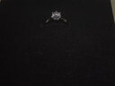 星執培育鉆石戒指女河南人工鉆戒訂結婚禮物新年生日新年節男送女友 皇冠六爪銀鍍金-50分EF色培育鉆 曬單實(shí)拍圖
