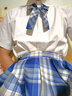 【JK制服官方】正版JK制服套裝學(xué)院風(fēng)格裙水手裙全套百褶裙女學(xué)生日系不良少女正統校服童女 咩啊+領(lǐng)結+短袖襯衫 L【尺碼偏小】 曬單實(shí)拍圖