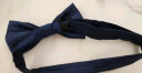FitonTon男士领带正装商务西装衬衫工作结婚职业韩版休闲8cm领带礼盒装FTL0003 黑色斜纹-领结双层  实拍图