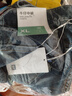 海瀾之家（HLA）牛仔短褲男款字母繡花短褲男夏季 藍(lán)灰牛過渡色（中）21 180/88A 曬單實(shí)拍圖