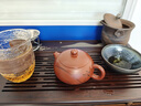 唐帕（TANGPA）宜興紫砂壺純手工泡茶壺高端扁西施單壺原礦大紅袍茶壺送禮實(shí)用 扁西施繪刻版 210ml 曬單實(shí)拍圖