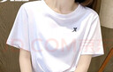 特步（XTEP）情侶裝男女同款短袖T恤衫夏季潮流速干透氣輕薄寬松大碼運(yùn)動服 白色（1件） L 175 曬單實拍圖