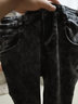 獅子聰春夏非主流男式緊身褲小腳牛仔褲男彈力鉛筆褲韓版潮男褲子 黑灰牛仔褲 27 曬單實(shí)拍圖