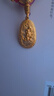 蒂蔻（Tico）本命年守護(hù)神項(xiàng)鏈足金999十二生肖猴黃金吊墜3D硬金大日如來(lái)金墜 曬單實(shí)拍圖