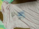 迪士尼Disney冰雪奇緣女童睡裙夏款兒童睡衣裙夏季薄款艾莎公主女孩莫代爾睡衣 粉色 160  曬單實(shí)拍圖