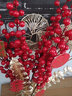 泰西絲紅色發(fā)財(cái)果假花仿真花擺件花瓶插花客廳餐桌喬遷婚慶新年花束裝飾 4支發(fā)財(cái)果+2支銀杏葉+小掛飾*6 曬單實(shí)拍圖