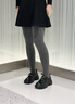 ZHR樂福鞋女真牛皮粗跟單鞋女英倫風(fēng)加絨休閑女鞋 AY78AN 黑色 37  曬單實(shí)拍圖