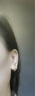 榛橙 S999足銀素圈耳環(huán)女高級感簡約耳圈ins風(fēng)睡覺免摘情侶款耳釘新款養(yǎng)耳洞時尚耳扣 【通體999銀】12mm一只+10mm一只 銀色 曬單實(shí)拍圖