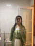 督型（DUXING）百里茗卿原創(chuàng)綠籮漢服成人女宋制印花長干寺齊腰百褶裙日常馬面裙 全套(褙子+吊帶+百褶裙) XL 曬單實拍圖