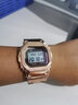 卡西歐（CASIO）G-SHOCK小方塊系列男表金塊銀塊防水運動g-shock生日情人節(jié)禮物 GMW-B5000GD-4金屬玫瑰金 曬單實拍圖
