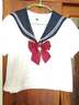 FSHE正統(tǒng)jk制服日系水手服早秋套裝不良長(zhǎng)白二本黑三本基礎(chǔ)款 紺領(lǐng)白三本長(zhǎng)袖+短裙+紅領(lǐng)結(jié) L 曬單實(shí)拍圖