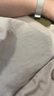 無印良品（MUJI）IDEE 女式 平紋 七分袖襯衫 女士襯衣外套春秋  GAD05C4S 米色 M （155/80A） 曬單實(shí)拍圖