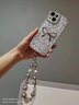 鹿途者 DEERWALK滴膠鉆石立體蝴蝶結iPhone16手機殼適用蘋(píng)果15/14promax硬殼13腕帶手提12鏈條高級感小眾ins新款女 立體蝴蝶結+珠鏈 iPhone 15 曬單實(shí)拍圖