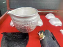 傳承令高檔茶具999鎏銀功夫茶具套裝百福龍鳳陶瓷茶壺茶杯開(kāi)業(yè)高端禮品 百福銀套裝  10頭 曬單實(shí)拍圖