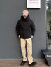 鴨鴨白色羽絨服男士裝冬季短款連帽立領(lǐng)工裝戶外加厚保暖防寒極寒衣服 YE4B008825W淺翠綠色 L（建議125-150斤） 曬單實(shí)拍圖