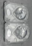 海昌H2O系列原装进口透明隐形眼镜半年抛2片装 450度 实拍图
