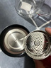 富光雙層玻璃杯泡茶杯家用帶把手大容量辦公杯帶蓋帶濾網(wǎng)商務(wù)水杯 鋼本色 520ml 曬單實(shí)拍圖