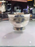 GINSENDO 銀川堂 日本原裝進(jìn)口茶碗純手工茶具銀器高檔主人茶杯茗杯送禮 茶碗 撥云紋30CC 曬單實(shí)拍圖