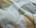 水星家纺毛毯加厚春夏午休毯子办公室单人空调毯 叶朦胧 180×200cm 实拍图