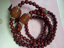 慕木閣 老料小葉紫檀108顆手串手鏈男女情侶佛珠文玩項鏈紫檀佛珠  棗木款六字真言 6mm*108顆（女） 曬單實(shí)拍圖
