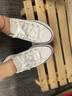 匡威（Converse）官方Run Star Hike低幫帆布流星厚底鞋小白鞋168817C 白/168817C 35 曬單實(shí)拍圖