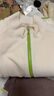Q21【3A抑菌】兒童天絲搖粒絨家居服套裝男女童寶寶排汗保暖親子 牛乳白 120 曬單實拍圖