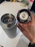 繁簡(jiǎn)316不銹鋼保溫杯男一鍵開(kāi)蓋高檔茶水分離泡茶杯速開(kāi)車(chē)載水杯 冰裂銀 500ml 曬單實(shí)拍圖