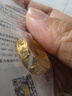 周六福（ZLF）七夕禮物  黃金戒指男女款足金六字真言活口戒指 計(jì)價(jià) 17號 - 6.19g 曬單實(shí)拍圖