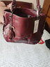 啄木鳥(niǎo)（TUCANO）軟皮媽媽包中年女包2025新款簡(jiǎn)約斜挎包大容量手提包 紅色 曬單實(shí)拍圖