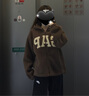 GAP女裝2025秋季洋氣貼布繡logo仿羊羔絨連帽衛衣加厚外套600757 曬單實(shí)拍圖