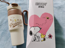 史努比（SNOOPY）大容量冰霸杯吸管水杯女生高顏值保溫保冷水壺316不銹鋼便攜杯子 白色 600ml 曬單實(shí)拍圖