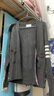 TB針織開(kāi)衫女士外套針織衫V領(lǐng)高下擺收腰顯瘦高級灰學(xué)院風(fēng)毛衣外套 深灰色 M /2 曬單實(shí)拍圖