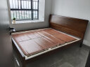 全友家居 轻奢实木功能床可调高床头带置物台双人主卧大床1.8米DW1201 晒单实拍图