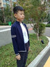 Bejirog男童開衫毛衣2025春裝兒童衣服男外套新款拉鏈毛線10歲針織衫外穿 藏青色(不加絨) 150 cm 曬單實拍圖