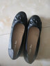 VIPAOGSD媽媽鞋軟底單鞋舒適防滑中老年人休閑套腳鞋工作皮鞋大碼女皮鞋 黑色707標準碼 42 曬單實(shí)拍圖