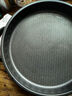 多星官方授權店多星電煎鍋多功能家用正品電餅鐺304不銹鋼不粘鍋 【黑色升級款】31CM電煎鍋【花紋不沾】 曬單實(shí)拍圖