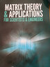 矩陣理論及其在科技人員中的應用 英文原版 Matrix Theory and Application 曬單實(shí)拍圖
