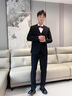 羅蒙（ROMON）西服套裝男士修身外套新郎結婚定制禮服商務(wù)職業(yè)正裝小西裝男 中灰色 【西服+西褲】 XL （適合125-135斤） 曬單實(shí)拍圖