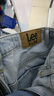 Lee411舒適高腰小直腳淺藍色水洗女牛仔褲休閑潮A6420 曬單實(shí)拍圖