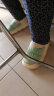 回力女棉拖鞋秋冬季防水厚底踩屎感室内家居月子新款包跟棉鞋加绒拖鞋 绿色 38-39 【偏小一码】 实拍图