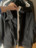 鸭鸭（YAYA）【一衣三穿】冬季新款羽绒服女中长款韩版保暖时尚工装冲锋外套KL 黑色 165 实拍图