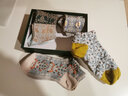 COFNI意大利卡芙尼襪子女船襪中筒襪刺繡浮雕學(xué)院風(fēng)棉質(zhì)休閑襪 禮盒裝：3白3黑襪 6雙 均碼 曬單實(shí)拍圖