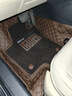 牧寶汽車(chē)腳墊專(zhuān)車(chē)定制腳墊適用奧迪A6l q5l寶馬5系3系x3x5邁騰crv海豚 方格款【皮革+絲圈】黑色 寶馬 5系 曬單實(shí)拍圖