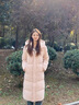 雅鹿過(guò)膝長(cháng)款羽絨服女2025新款極寒加厚滑雪運動(dòng)休閑百搭保暖外套 海貝粉 M 推薦110-125斤 曬單實(shí)拍圖