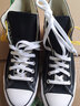 匡威（Converse）1970s復(fù)古男女帆布鞋運動休閑鞋All Star經(jīng)典款高幫情侶鞋板鞋 經(jīng)典常青款黑色 101010 42.5 曬單實拍圖