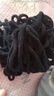 衣織都繡冰條線粗毛線純手工diy編織圍巾毛線團勾鉤針拖鞋線自織毛線球 20黑色 曬單實拍圖